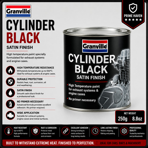 Granville cylinder black satin - granville,