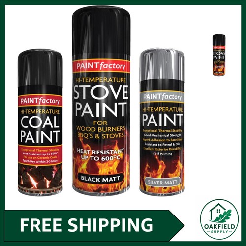 Black high temperature spray - black,